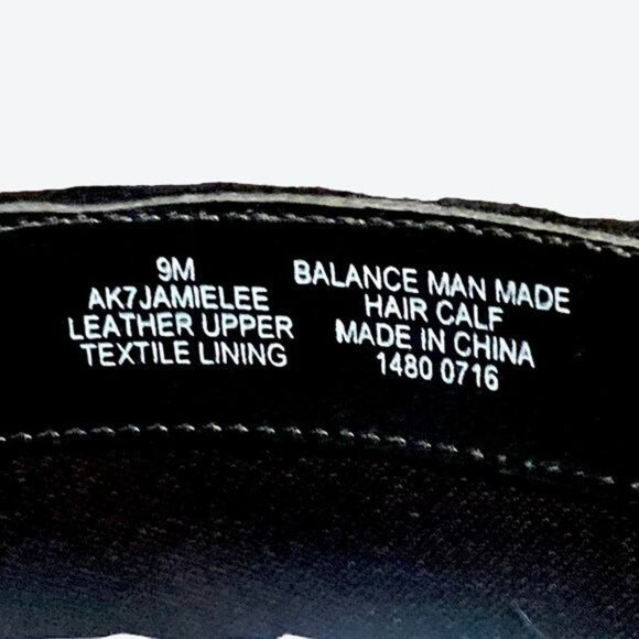 Anne Klein AK7 Jaimelee style BLACK GENUINE LEATHER HAIR SNAKE ZIP FRONT HIGH HE - Picture 5 of 9